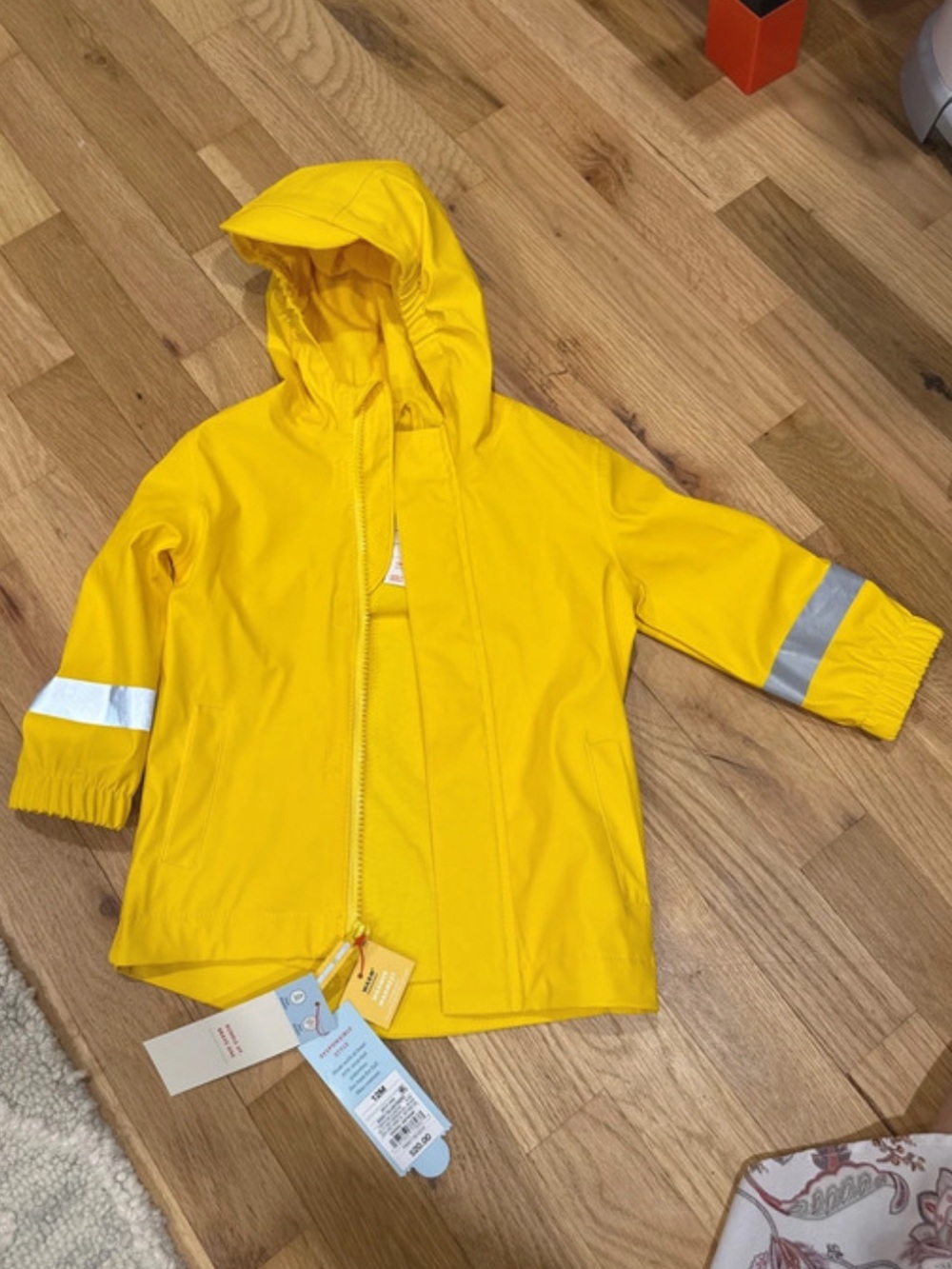 Toddler baby boys yellow raincoat